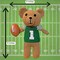 Football Crochet Teddy Bear, Stuffed Teddy Bear, Football Fan Gift product 3